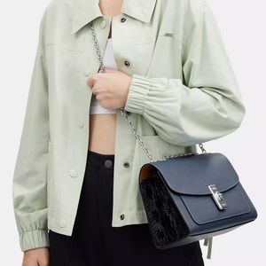 Coach Lane Shoulder Bag Leather CK476 Wash Chambray Multi Brand New With Tags